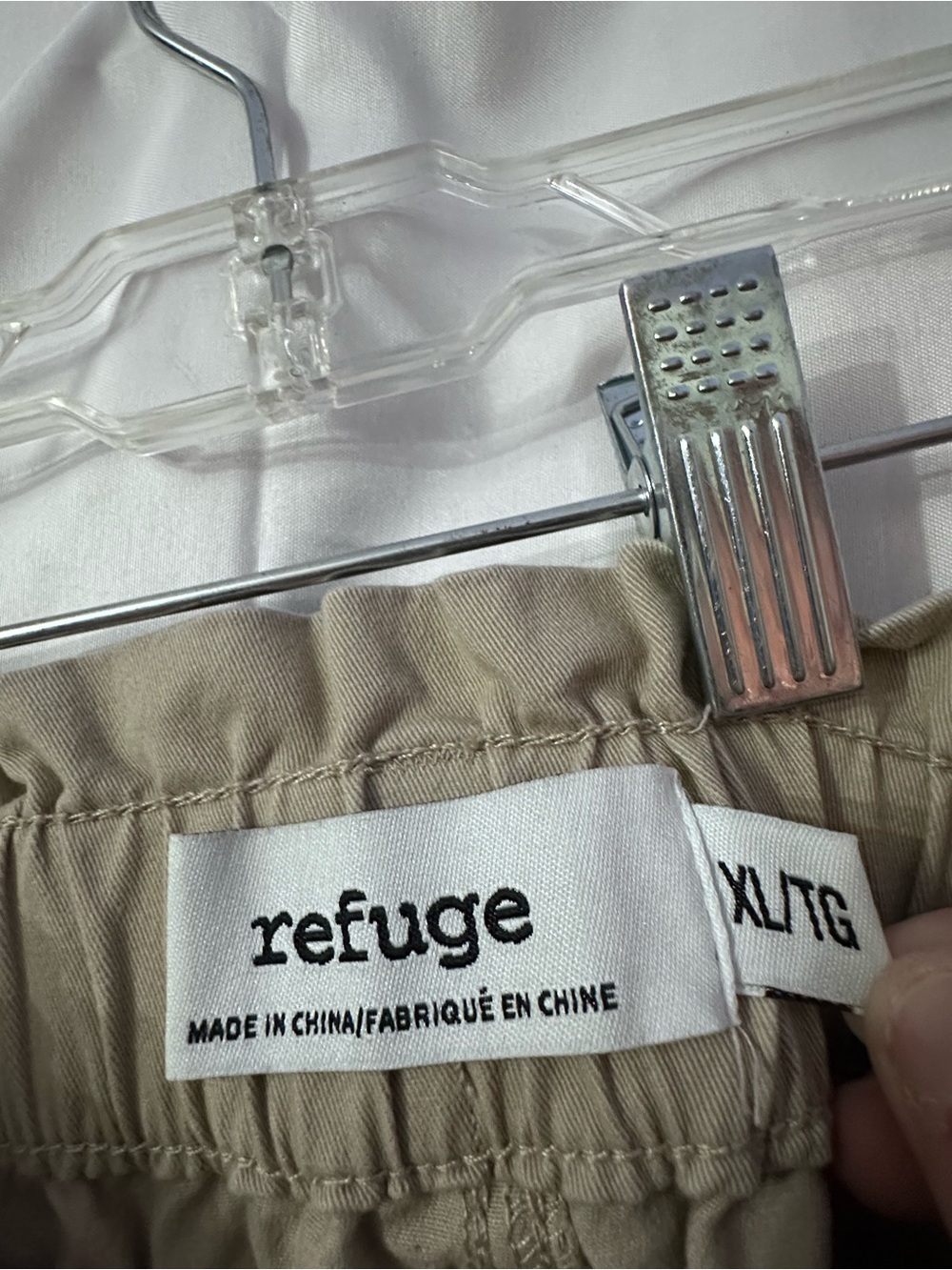 refuge High-Waist Paperbag Tie-Belt Shorts - Taupe - Picture 5 of 5
